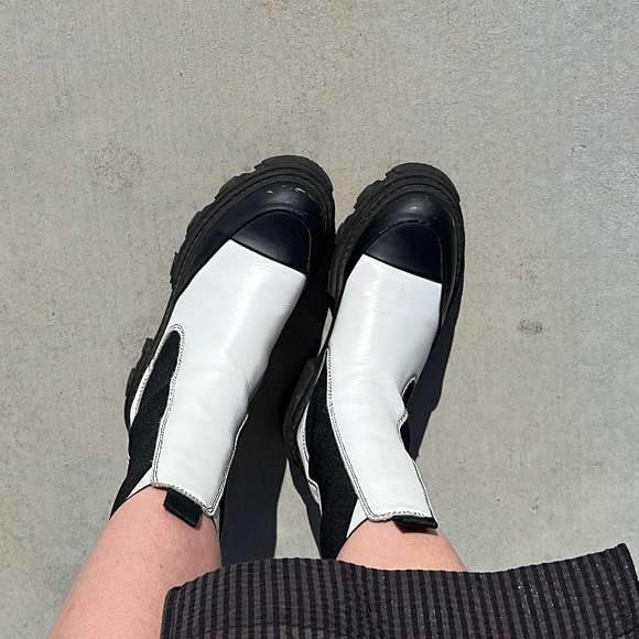 GANNI- MID CHELSEA BOOT IN WHITEs size: 39 - Picture 5 of 6